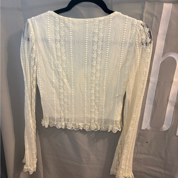 Altar'd State Cream Lace Blouse - Picture 3 of 4